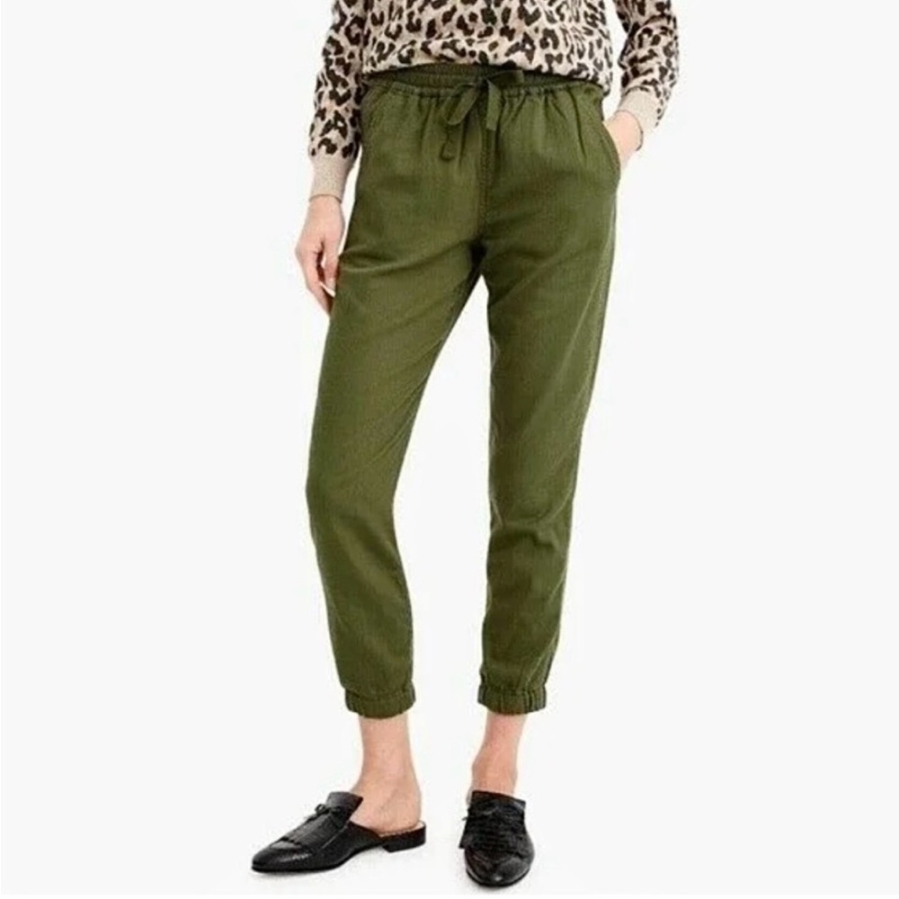 J. Crew Olive Green Track Pants